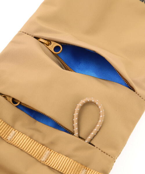 Topologie(トポロジー)の「Topologie/トポロジー Phone Sacoche TECH SATEEN フォンサコッシュ テックサテン【バッグ単体】(ショルダーバッグ・メンズ・ブラック/ブラウン・F)」の3枚目の写真