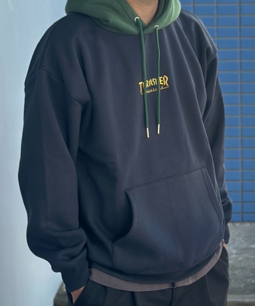 【THRASHER/スラッシャー】 ロゴ刺繍 裏起毛プルオーバースウェットパーカー（パーカー）｜THRASHER（スラッシャー）