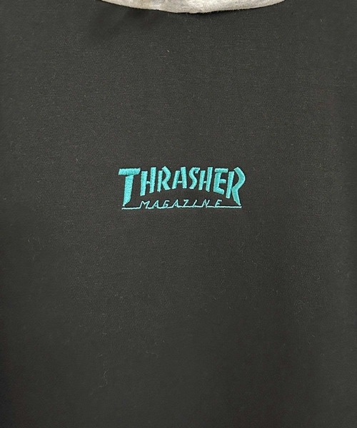 【THRASHER/スラッシャー】 ロゴ刺繍 裏起毛プルオーバースウェットパーカー（パーカー）｜THRASHER（スラッシャー）