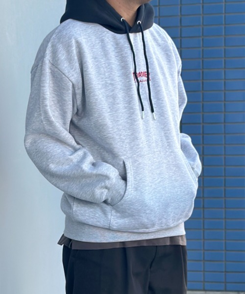 【THRASHER/スラッシャー】 ロゴ刺繍 裏起毛プルオーバースウェットパーカー（パーカー）｜THRASHER（スラッシャー）