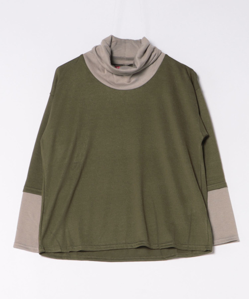 チャイハネ（チャイハネ）の「【チャイハネ】リディーナタートルネックトップス（その他トップス・レディース・ベージュ/カーキ/ブルー/グレー・FREE）」の3枚目の写真