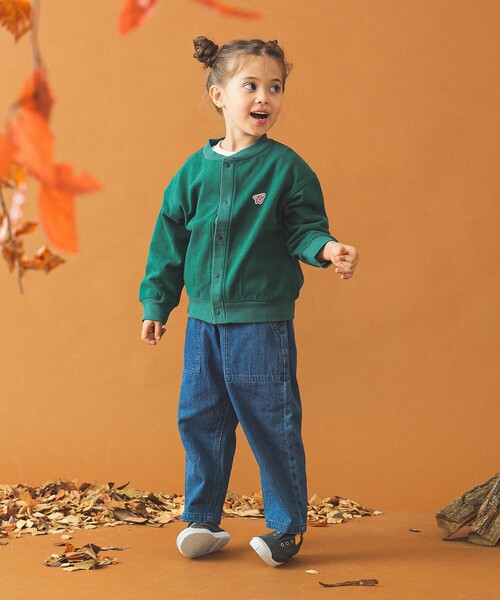 B:MING by BEAMS（ビーミングバイビームス）の「スウェット カーディガン 2024FW（100～140cm）（カーディガン/ボレロ・キッズ・グリーン/ブラック・140/130/120/100/110）」の7枚目の写真