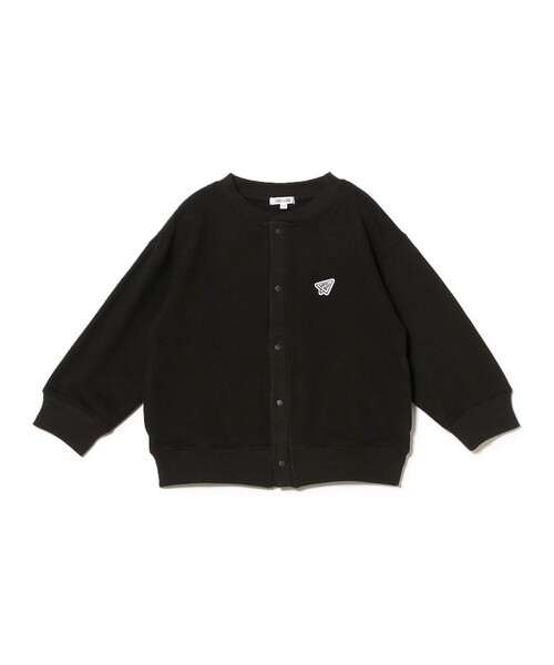 B:MING by BEAMS（ビーミングバイビームス）の「スウェット カーディガン 2024FW（100～140cm）（カーディガン/ボレロ・キッズ・グリーン/ブラック・140/130/120/100/110）」の9枚目の写真