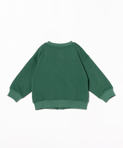 B:MING by BEAMS（ビーミングバイビームス）の「スウェット カーディガン 2024FW（100～140cm）（カーディガン/ボレロ・キッズ・グリーン/ブラック・140/130/120/100/110）」の15枚目の写真