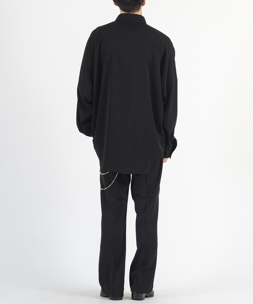 REGIEVO(レジエボ)の「【REGIEVO】 ジャカードコンビ モードシャツ(シャツ/ブラウス・メンズ・ブラック/オフホワイト・MEDIUM/LARGE)」の19枚目の写真