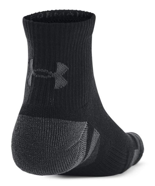 UNDER ARMOUR(アンダーアーマー)の「UAパフォーマンステック クオーター ソックス (3足セット)(トレーニング/メンズ/レディース)(ソックス/靴下・レディース・ブラック・M/L)」の3枚目の写真
