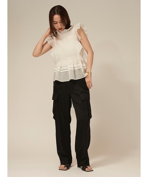 FRAY I.D(フレイアイディー)の「カーゴパンツ(カーゴパンツ・レディース・ブルー・0)」の16枚目の写真