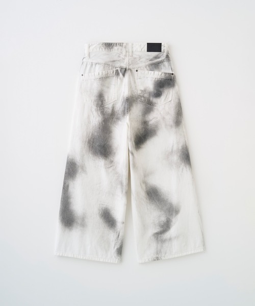 Juha（ユハ）の「SPRAY WIDE DENIM PANTS（デニムパンツ・メンズ・ホワイト×ブラック・4/3/2）」の3枚目の写真
