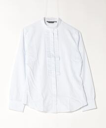 TOKYO SHIRTS | COFREX スタンドたたみフリル 長袖レディースフリルシャツ(シャツ/ブラウス)