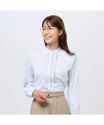 TOKYO SHIRTS | COFREX スタンドたたみフリル 長袖レディースフリルシャツ(シャツ/ブラウス)