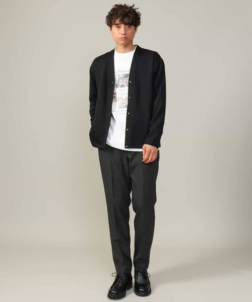 a.v.v（アーヴェヴェ）の「【累計8000枚販売】ソフトダンボールなめらかカーディガン（カーディガン/ボレロ・メンズ・ブルー/ライトグレー/ブラック・46/50/48）」の13枚目の写真