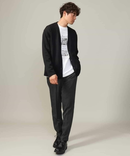 a.v.v（アーヴェヴェ）の「【累計8000枚販売】ソフトダンボールなめらかカーディガン（カーディガン/ボレロ・メンズ・ブルー/ライトグレー/ブラック・46/50/48）」の14枚目の写真