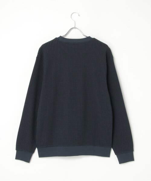 ikka（イッカ）の「ビッグワッフルクルーネックプルオーバー（スウェット・メンズ・ネイビー/グレー/ベージュ/オリーブ/ブラック・XL/L/M/S）」の19枚目の写真