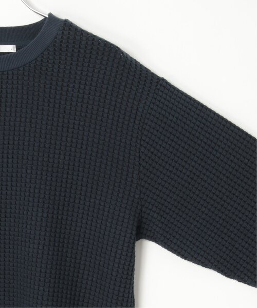 ikka（イッカ）の「ビッグワッフルクルーネックプルオーバー（スウェット・メンズ・ネイビー/グレー/ベージュ/オリーブ/ブラック・XL/L/M/S）」の21枚目の写真