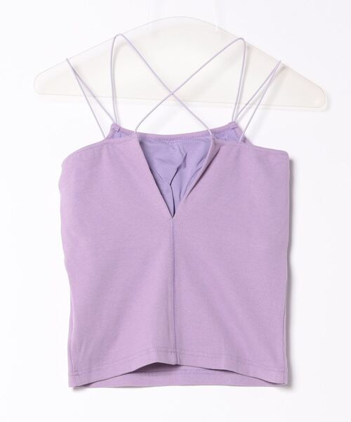 ANOGH（アノフ）の「CUP IN BACK OPEN CAMISOLE（キャミソール・レディース・ラベンダー・FREE）」の2枚目の写真