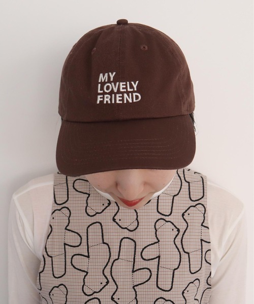 I am I in fact...（アイアムアイインファクト）の「Bear pattern　キャップ（キャップ・レディース・ベージュ/ブラウン・FREE）」の10枚目の写真