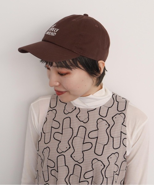 I am I in fact...（アイアムアイインファクト）の「Bear pattern　キャップ（キャップ・レディース・ベージュ/ブラウン・FREE）」の11枚目の写真