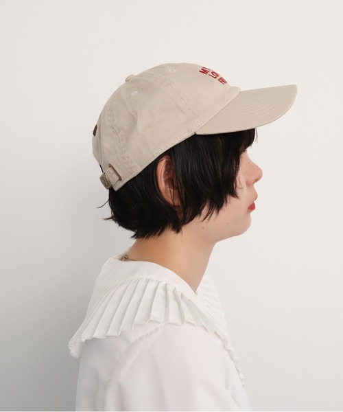 I am I in fact...（アイアムアイインファクト）の「Bear pattern　キャップ（キャップ・レディース・ベージュ/ブラウン・FREE）」の8枚目の写真