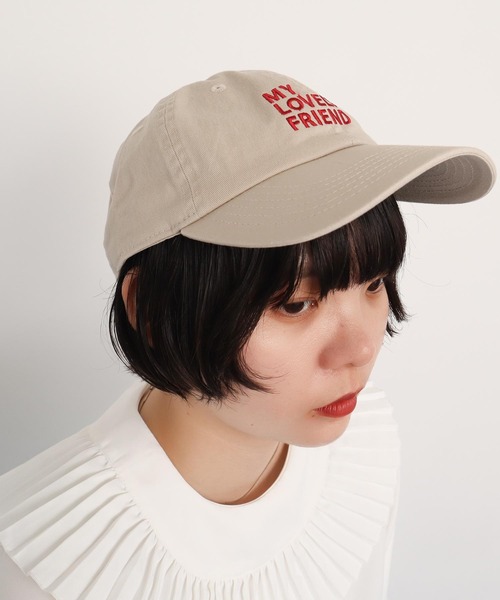 I am I in fact...（アイアムアイインファクト）の「Bear pattern　キャップ（キャップ・レディース・ベージュ/ブラウン・FREE）」の7枚目の写真