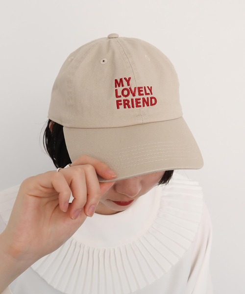 I am I in fact...（アイアムアイインファクト）の「Bear pattern　キャップ（キャップ・レディース・ベージュ/ブラウン・FREE）」の6枚目の写真