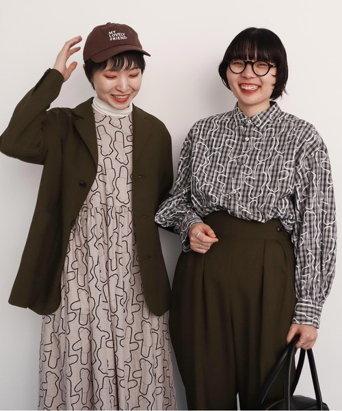 I am I in fact...（アイアムアイインファクト）の「Bear pattern　キャップ（キャップ・レディース・ベージュ/ブラウン・FREE）」の17枚目の写真