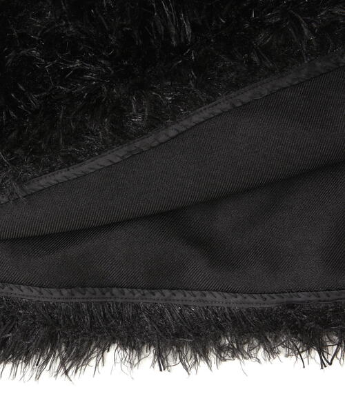 N.（N. Natural Beauty Basic）（エヌエヌナチュラルビューティーベーシック）の「◆モケモケフェザーミニスカート（スカート・メンズ・クリーム/ブラック・MEDIUM）」の14枚目の写真