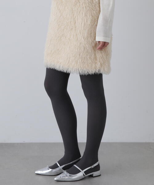 N.（N. Natural Beauty Basic）（エヌエヌナチュラルビューティーベーシック）の「◆モケモケフェザーミニスカート（スカート・メンズ・クリーム/ブラック・MEDIUM）」の21枚目の写真