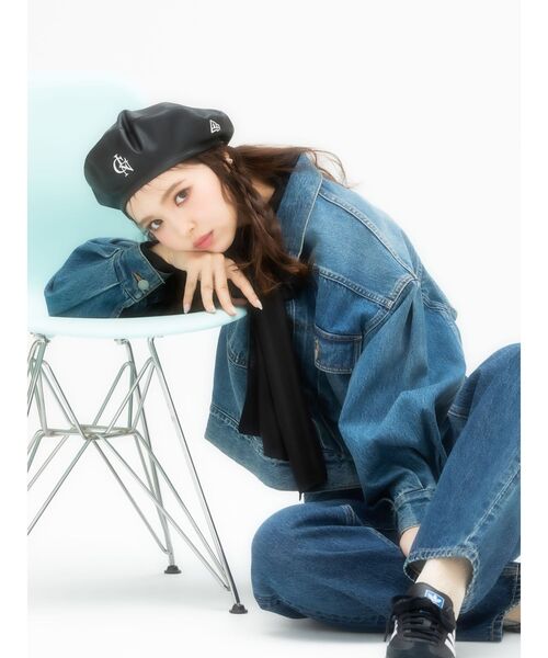 NEW ERA（ニューエラ）の「＜CALNAMUR×NEW ERA＞BERET CALNAMUR（ハンチング/ベレー帽・レディース・ブラック・FREE）」の3枚目の写真