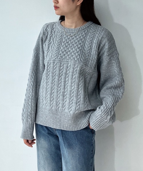 AS KNOW AS plus（アズノゥアズプラス）の「◇リサイクルヤーンニット