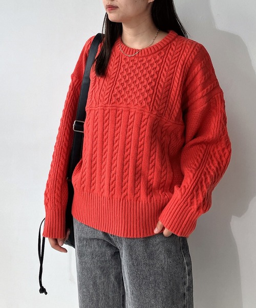 AS KNOW AS plus（アズノゥアズプラス）の「◇リサイクルヤーンニット