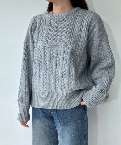 AS KNOW AS plus（アズノゥアズプラス）の「◇リサイクルヤーンニット