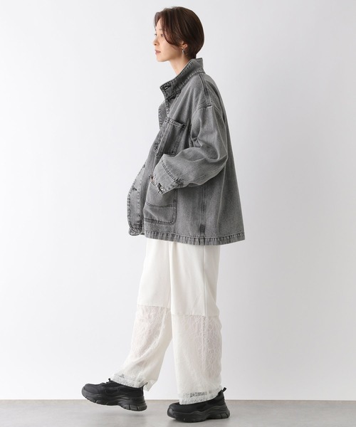 LEPSIM(レプシィム)の「切り替えレースパンツ 138300(その他パンツ・レディース・ブラック/オフホワイト・FREE)」の7枚目の写真