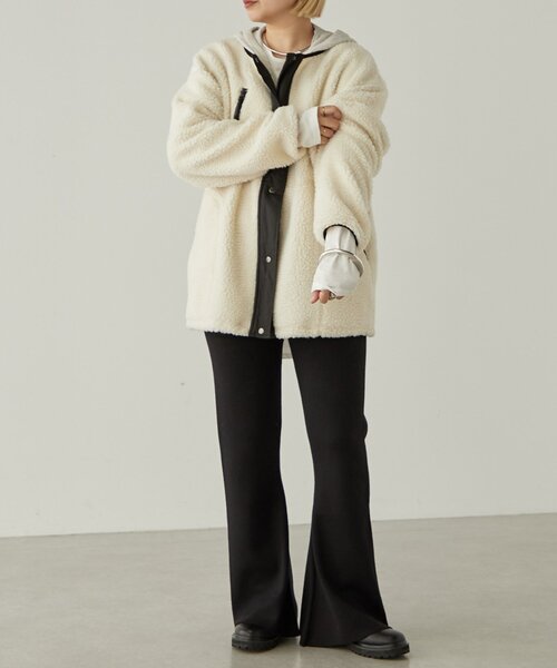 【セール】ニットセミフレアーパンツ（その他パンツ）｜earthy（アーシー）