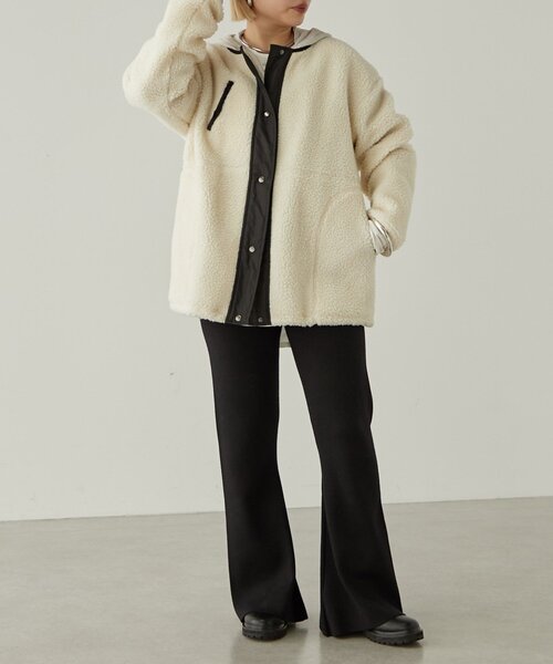 【セール】ニットセミフレアーパンツ（その他パンツ）｜earthy（アーシー）