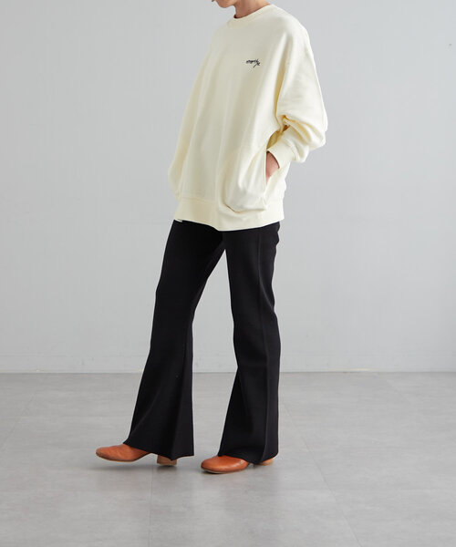 【セール】ニットセミフレアーパンツ（その他パンツ）｜earthy（アーシー）