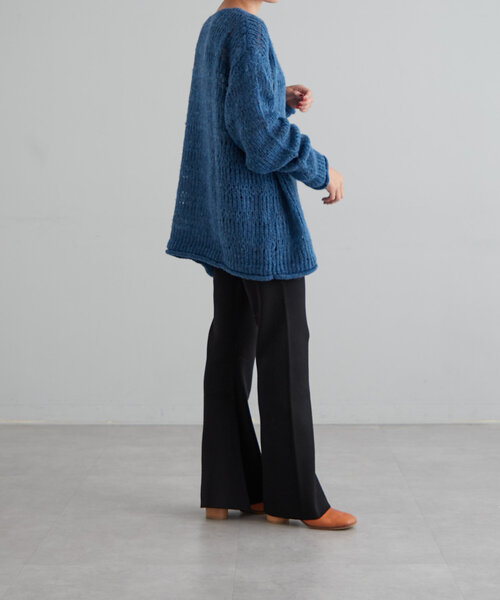 【セール】ニットセミフレアーパンツ（その他パンツ）｜earthy（アーシー）