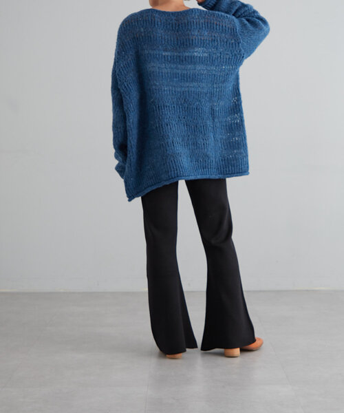 【セール】ニットセミフレアーパンツ（その他パンツ）｜earthy（アーシー）