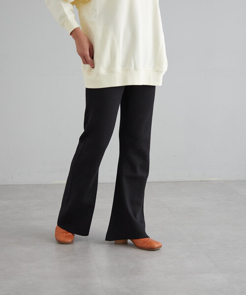 【セール】ニットセミフレアーパンツ（その他パンツ）｜earthy（アーシー）
