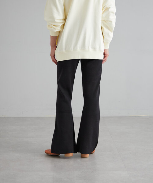 【セール】ニットセミフレアーパンツ（その他パンツ）｜earthy（アーシー）