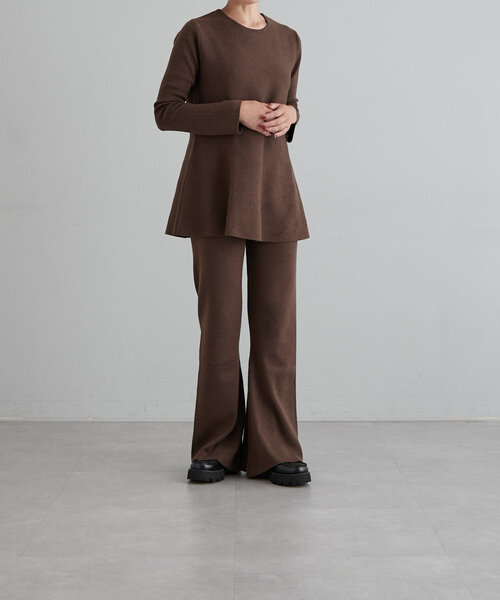 【セール】ニットセミフレアーパンツ（その他パンツ）｜earthy（アーシー）