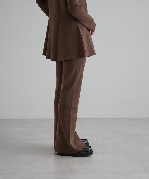 【セール】ニットセミフレアーパンツ（その他パンツ）｜earthy（アーシー）