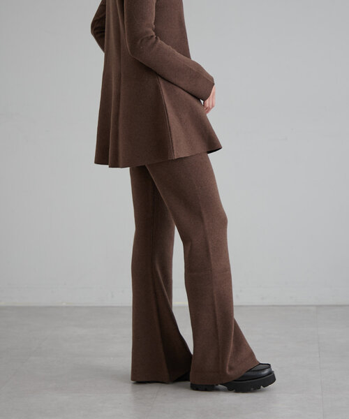 【セール】ニットセミフレアーパンツ（その他パンツ）｜earthy（アーシー）