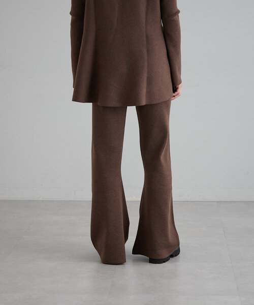 【セール】ニットセミフレアーパンツ（その他パンツ）｜earthy（アーシー）