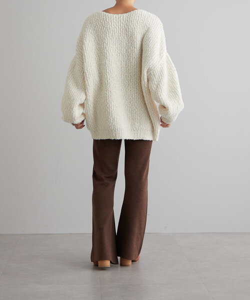 【セール】ニットセミフレアーパンツ（その他パンツ）｜earthy（アーシー）