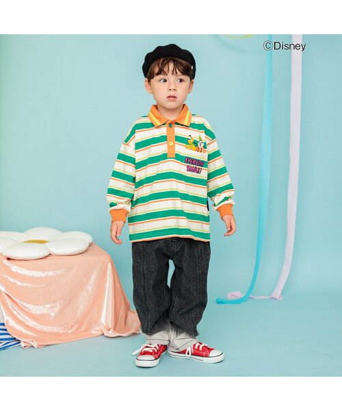 BREEZE(ブリーズ)の「グラデーションブリーチデニムパンツ(デニムパンツ・キッズ・ブラック/ブルー・80/90/100/110/130/120/140)」の5枚目の写真