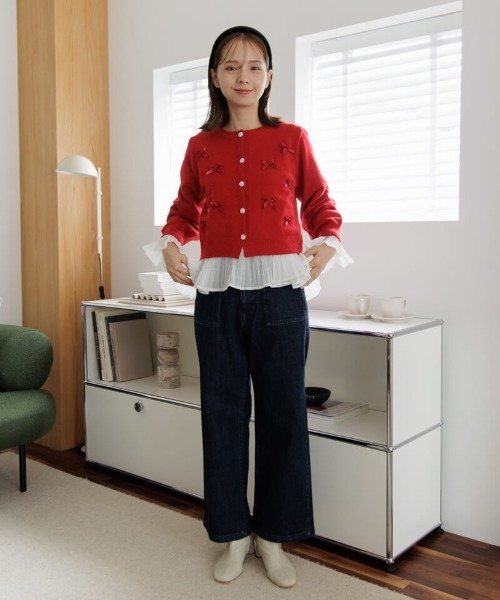 【セール】スウィートリボンニット（ニット/セーター）｜flower（フラワー）