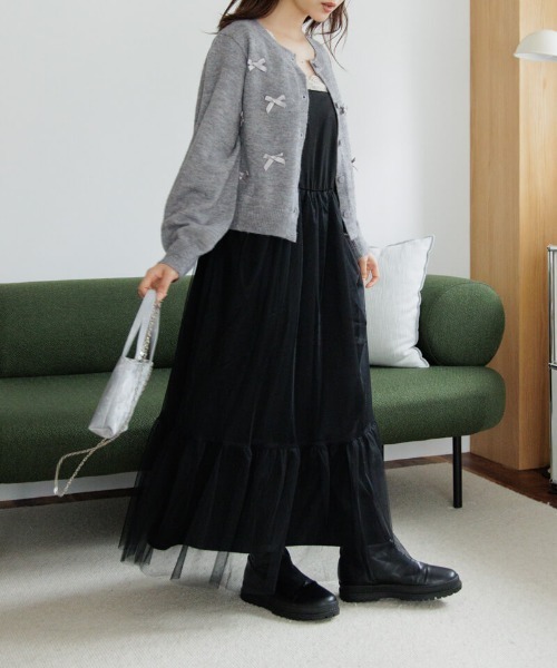 【セール】スウィートリボンニット（ニット/セーター）｜flower（フラワー）