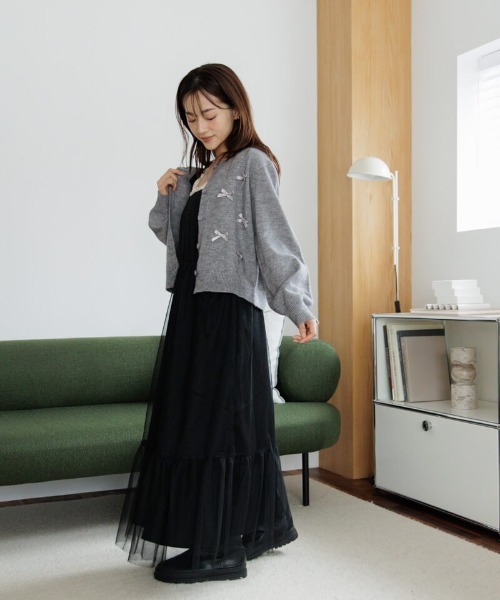 【セール】スウィートリボンニット（ニット/セーター）｜flower（フラワー）