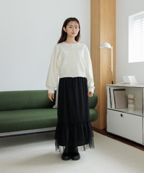 【セール】スウィートリボンニット（ニット/セーター）｜flower（フラワー）