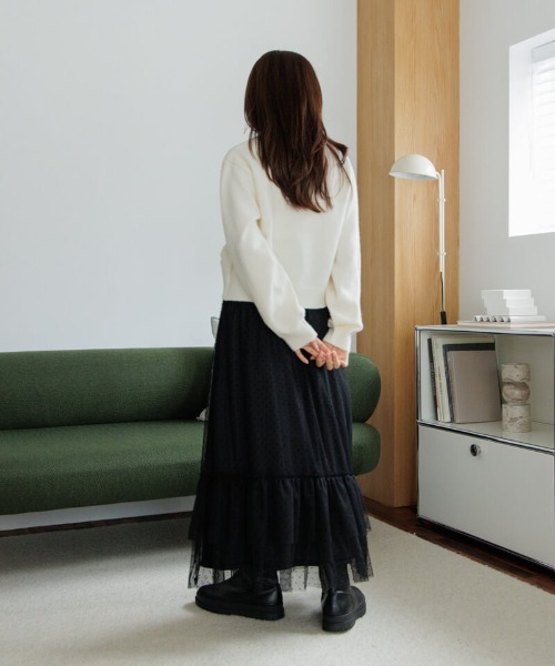 【セール】スウィートリボンニット（ニット/セーター）｜flower（フラワー）